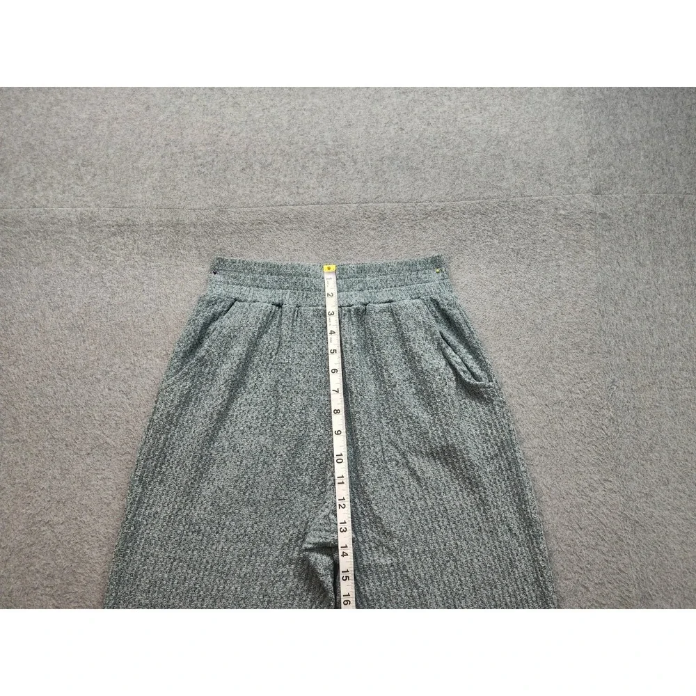 SO Women Athletic Pant S Gray Elastic Waist Pull On Ankle Pockets Drawstring Leg